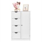 Alternate image 0 for Inq Boutique Single Door Bathroom Storage Cabinet with 4 Drawers White