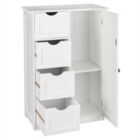 Alternate image 3 for Inq Boutique Single Door Bathroom Storage Cabinet with 4 Drawers White