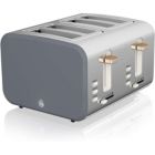 Alternate image 0 for Swan - Nordic Collection 4 Slice Toaster, 1500W, Matte Gray