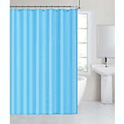 Hotel Collection Fabric Shower Curtain Liners With Reinforced Hook Holes - Blue