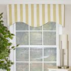 Alternate image 0 for RLF Home Beach Stripe Style Cornice All Seson Valance Tan 3" Rod Pocket 50W x 17L