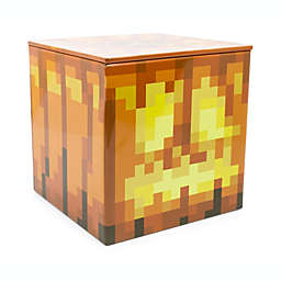 Minecraft Jack O'Lantern 4-Inch Tin Storage Box Cube Organizer with Lid   Basket Container, Cubby Cube Closet Organizer, Home Decor Playroom Accessories   Video Game Toys, Gifts And Collectibles