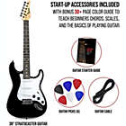 Alternate image 1 for LyxPro 39&quot; CS Series Electric Guitar Stratocaster Kit for Beginner, Intermediate & Pro Players with Guitar, Amp Cable, 6 Picks & Learner&#39;s Guide   Solid Wood Body, Volume/Tone Controls, 5-Way Pickup
