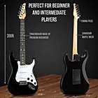 Alternate image 2 for LyxPro 39&quot; CS Series Electric Guitar Stratocaster Kit for Beginner, Intermediate & Pro Players with Guitar, Amp Cable, 6 Picks & Learner&#39;s Guide   Solid Wood Body, Volume/Tone Controls, 5-Way Pickup