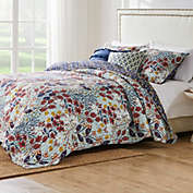 Barefoot Bungalow Perry Reversible Quilt And Pillow Sham Set - Full/Queen 90x90", Multicolor