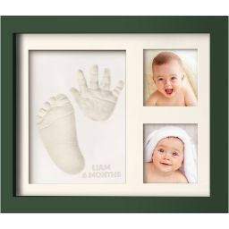 KeaBabies Baby Hand and Footprint Kit, Baby Footprint Kit, Baby Keepsake Picture Frames (Hunter Green)