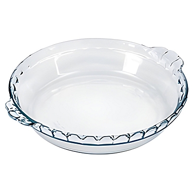bedbathandbeyond.com | Marinex - Fluted Glass Pie Plate, 9" Diameter, Oven and Dishwasher Safe
