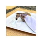 Alternate image 3 for Global Crafts African Carved Mahogany Zebra Napkin Rings