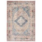 Alternate image 0 for Chaudhary Living 6.5' x 8' Red and Blue Distressed Medallion Rectangular Area Throw Rug