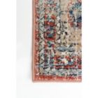Alternate image 3 for Chaudhary Living 6.5' x 8' Red and Blue Distressed Medallion Rectangular Area Throw Rug
