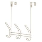 Alternate image 0 for mDesign Metal Over Door Hanging Storage Organizer Rack, 6 Hooks