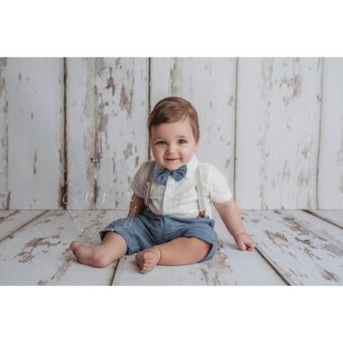 Laurenza's Baby Boys Chambray Bodysuit and Suspenders Set Baptism  Christening Wedding Outfit Ring Bearer Boys Easter Outfit | Bed Bath &  Beyond