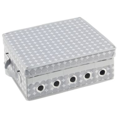 mDesign Soft Fabric Small Gift Ribbon Box. View a larger version of this product image.