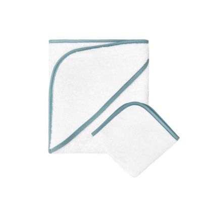 Standard Textile Home - Hooded Baby Towel and Washcloth Set, Tea Leaf