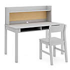 Alternate image 3 for Guidecraft  Kids Desk with Hutch and Chair in Gray