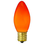 Hofert 4ct Orange Opaque Candelabra Glass C9 Replacement Bulbs 3.25"