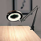 Alternate image 2 for Lightview LED Screw Clamp Dimmable Desk Lamp - 5 Diopter - Black