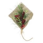 Alternate image 0 for GCI 32" Red Berries With Green Accents Holiday Bouquet Wrapped in Burlap Christmas Decor