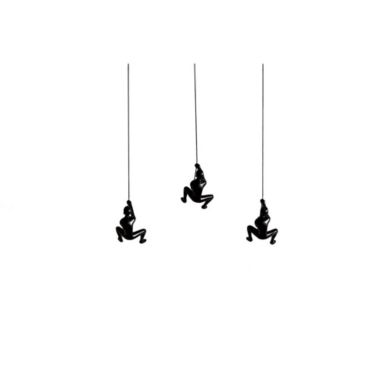 HomeRoots Home Decor Set of 3 Black Climbing Man Wall Decor - 293220. View a larger version of this product image.