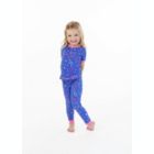 Alternate image 2 for Sleep On It Girls Rainbow Butterfly Snug Fit 2-Piece Pajama Sleep Set