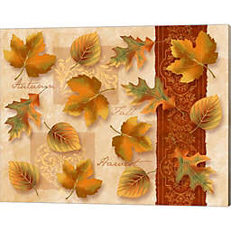 Great Art Now Autumn Leaves by Tom Wood 20-Inch x 16-Inch Canvas Wall Art