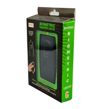 G.E.I. Smart Lighter, Biometric Fingerprint Pocket Lighter - Childproof Lighter Print-activated, Matte Black Finish, 1pk Gift Box. View a larger version of this product image.