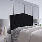 Alternate image 3 for Emma + Oliver Tufted Upholstered Queen Size Headboard in Black Fabric