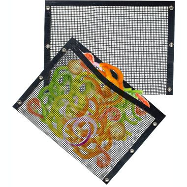 Kona Mesh Grill Bags - Non-Stick BBQ Grilling Bags for Veggies - Reusable & Easy to Clean (2 Pack). View a larger version of this product image.
