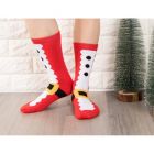 Alternate image 2 for Toe-Tally Sox Santa Christmas Crew Socks for Women and Men (2 Pack)