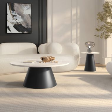 Inspired Home Xavian Marble Coffee Table. View a larger version of this product image.