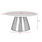 Alternate image 3 for Inspired Home Xavian Marble Coffee Table