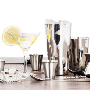 Lexi Home Wine and Cocktail Mixing Bar Set with Essential Barware Tools - 16 Piece Set. View a larger version of this product image.