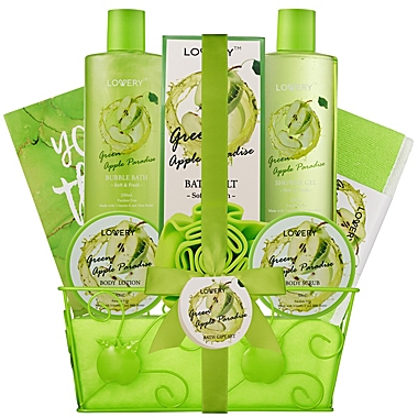Green Apple Paradise Teachers Appreciation Basket, 9pc Aromatherapy Package. View a larger version of this product image.