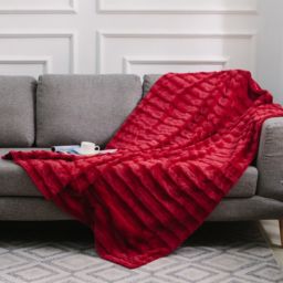Cheer Collection Ultra Cozy & Soft Faux Fur Blanket - Assorted Colors and Sizes