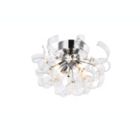 Alternate image 2 for Elegant Lighting Ritz 4 Light Chrome Flush Mount, Wall Sconce