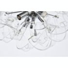 Alternate image 3 for Elegant Lighting Ritz 4 Light Chrome Flush Mount, Wall Sconce