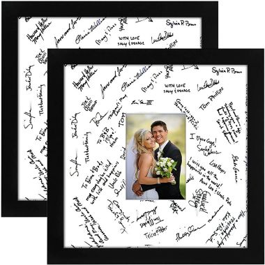 Americanflat 14x14 Wedding Picture Frame with Mat for 5x7, Black, 2 Pack. View a larger version of this product image.