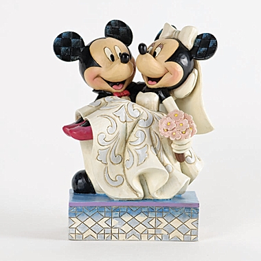 Jim Shore Disney Congratulations Mickey and Minnie Wedding Figurine 4033282. View a larger version of this product image.