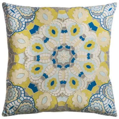 Safavieh Home Collection Priya Yellow 20 x 20-inch Decorative Accent Pillow
