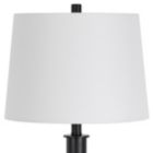 Alternate image 1 for Saltaro Sherpi 26 Inch Metal Table Lamp, Dimmer, Fabric Shade, Bronze, Black- Saltoro Sherpi