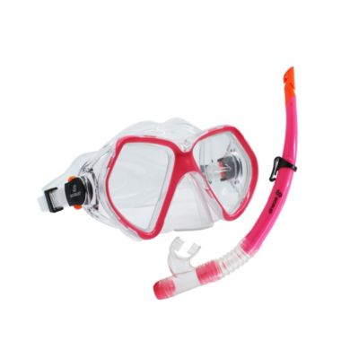 SCAUP Bavaro Recreational Snorkeling Set - Diving Mask and Dry-Top Snorkel Kit, for Adults. View a larger version of this product image.