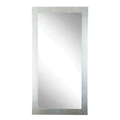 BrandtWorks Home Decor Accent Stainless Grain Wall Mirror 32" x 71"