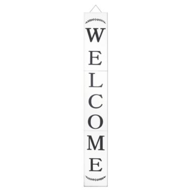 TX USA Decorative Modern Farmhouse Welcome Porch Sign 72 Inch White - Three Foldable. View a larger version of this product image.