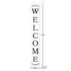 Alternate image 1 for TX USA Decorative Modern Farmhouse Welcome Porch Sign 72 Inch White - Three Foldable