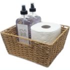 Alternate image 2 for KOVOT Storage Woven Baskets Wicker Storage Wicker Storage Baskets with Built-in Carry Handles   Laundry Storage Pantry Bin - 9"L x 8"W x 4"H (10-Pack)