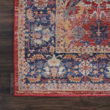 Nourison Global Vintage 5'3" x 7'6" (5' x 8') Red Area Rug Persian Vintage Floral by Nourison. View a larger version of this product image.