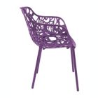 Alternate image 3 for LeisureMod Modern Devon Aluminum Armchair - Purple