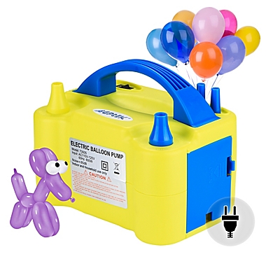 AGPtEK Electric Air Balloon Pump Yellow. View a larger version of this product image.
