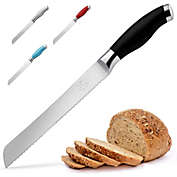 Zulay Kitchen Bread Knife 8in. - Black