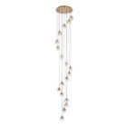 Alternate image 0 for Elegant Lighting Luxurious Eren Adjustable Hanging 18 Lights Pendant for Living Room, Kitchen, Bedroom & Hallway, Gold